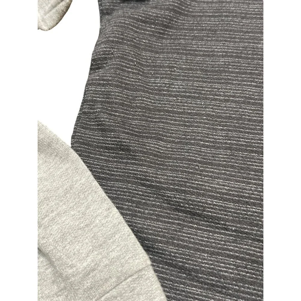NFL Team Carolina Panthers Women Sweatshirt Lightweight Dark Light Gray Sz L - Picture 2 of 5
